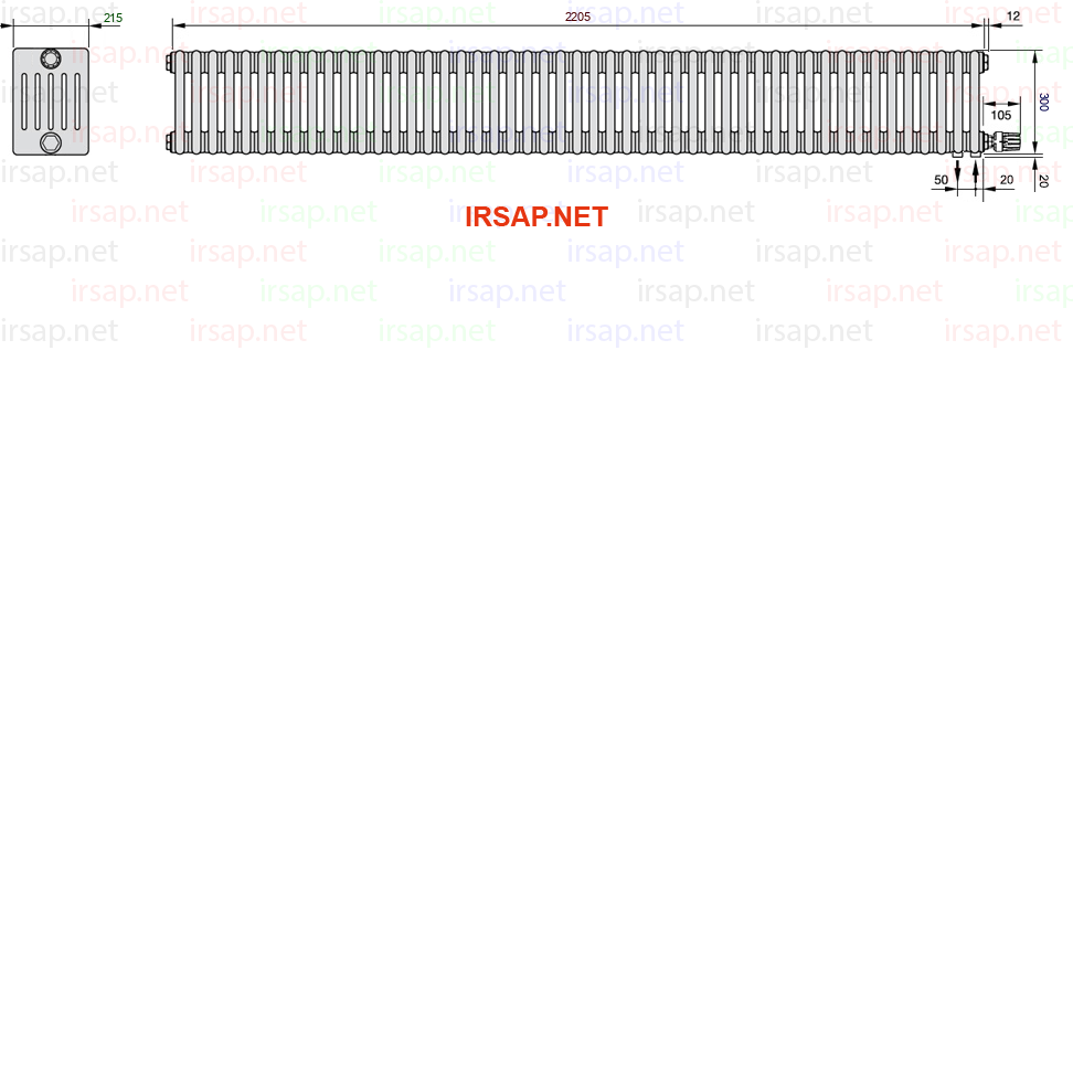 Радиатор IRSAP Tesi 60300/49 T26 CL 01